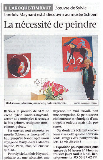 SLM, Musée Gertrude Schoen, Laroque-Timbaut (47)