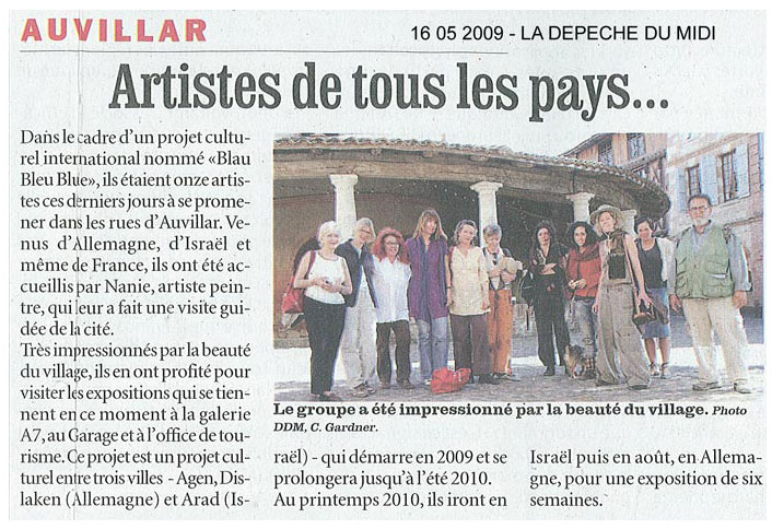 Première partie du projet Blau, Bleu, Blue, Agen (47)