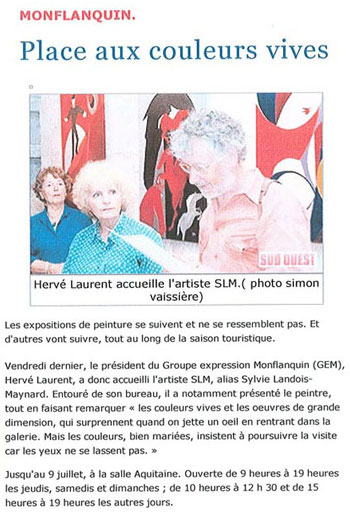 Première partie du projet Blau, Bleu, Blue, Agen (47)