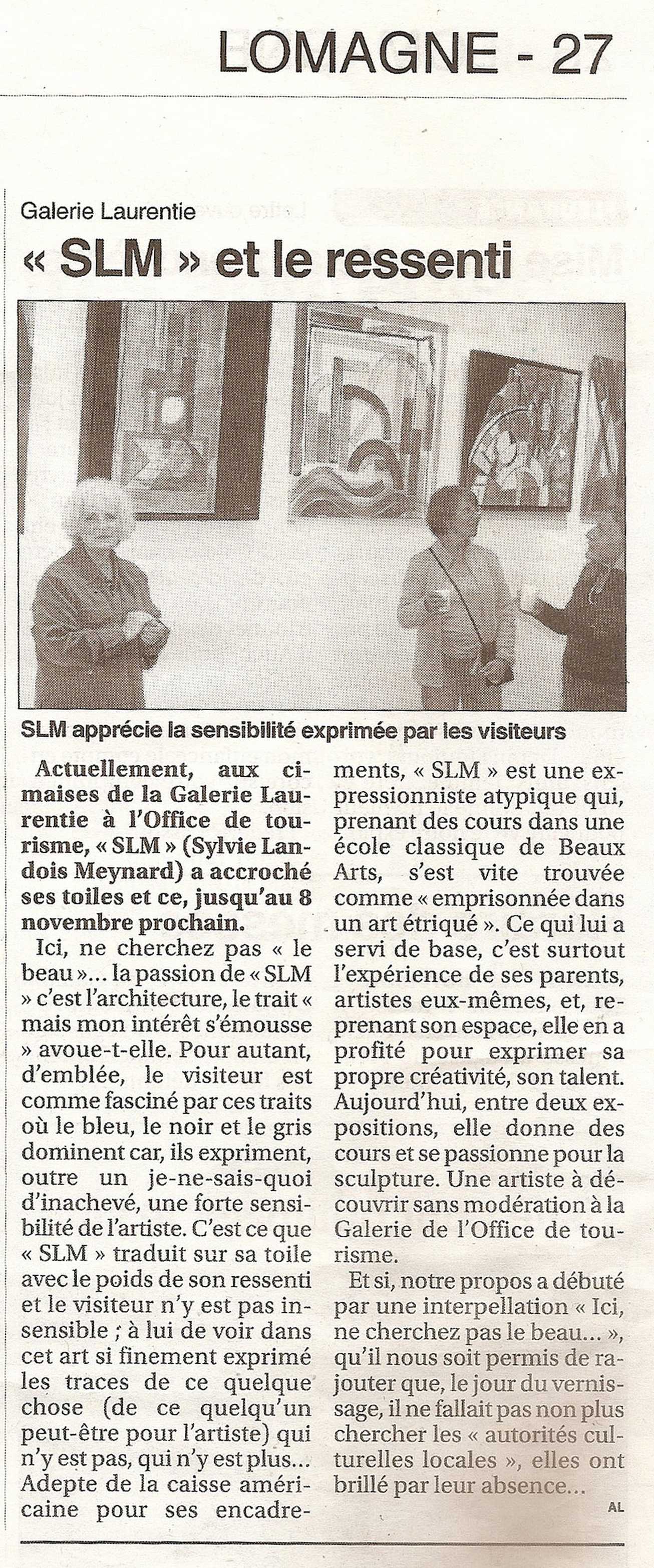 Article exposition SLM Fleurance 2014